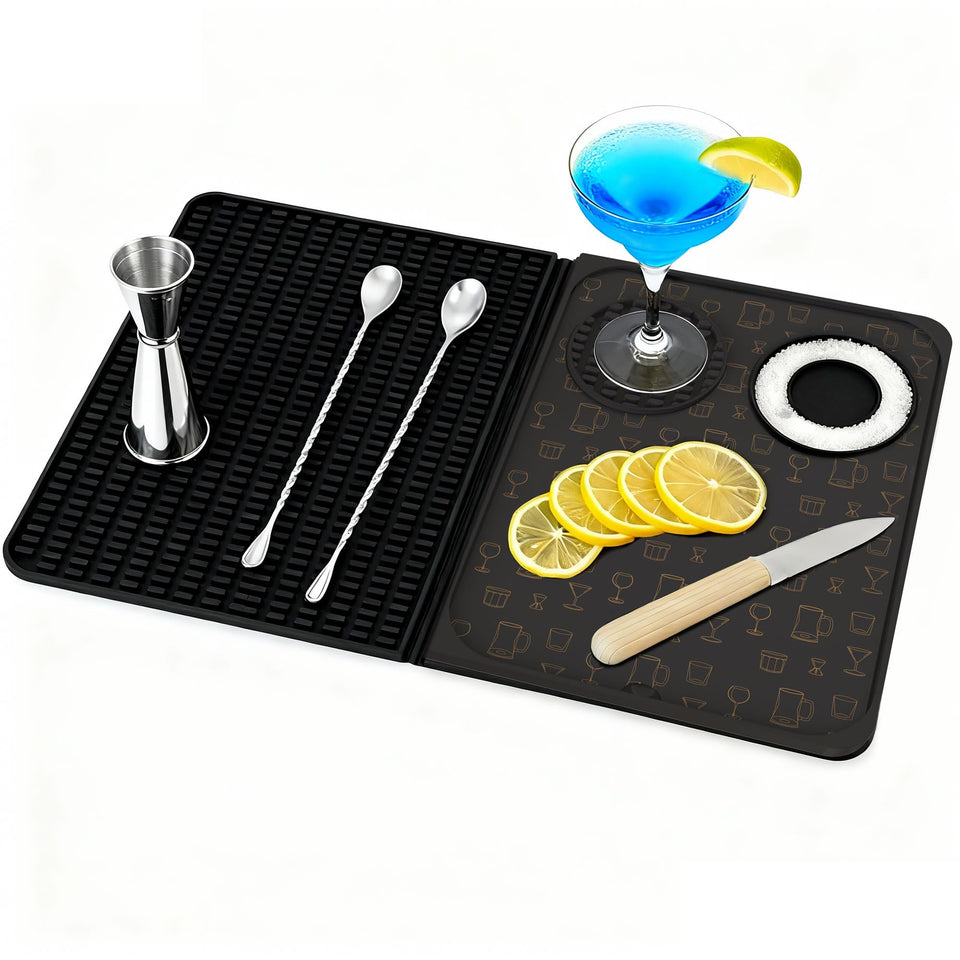 AVlovasd Bar Station 3-in-1 in a compact setup for quick cocktail prep.
