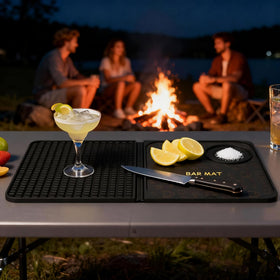 AVlovasd bar station designed for outdoor camping and portable entertaining.