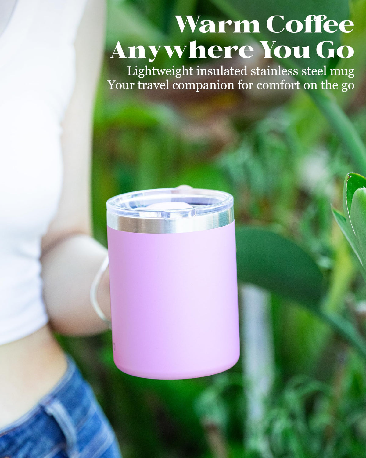 avodvo travel mug in bag stays ready for on-the-go sipping