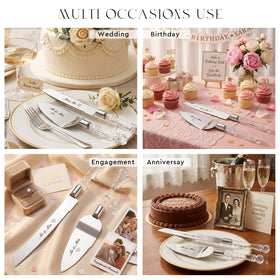 AW BRIDAL cake server designed for balanced serving at parties.