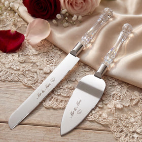 AW BRIDAL premium stainless steel blades for durable cake cutting.
