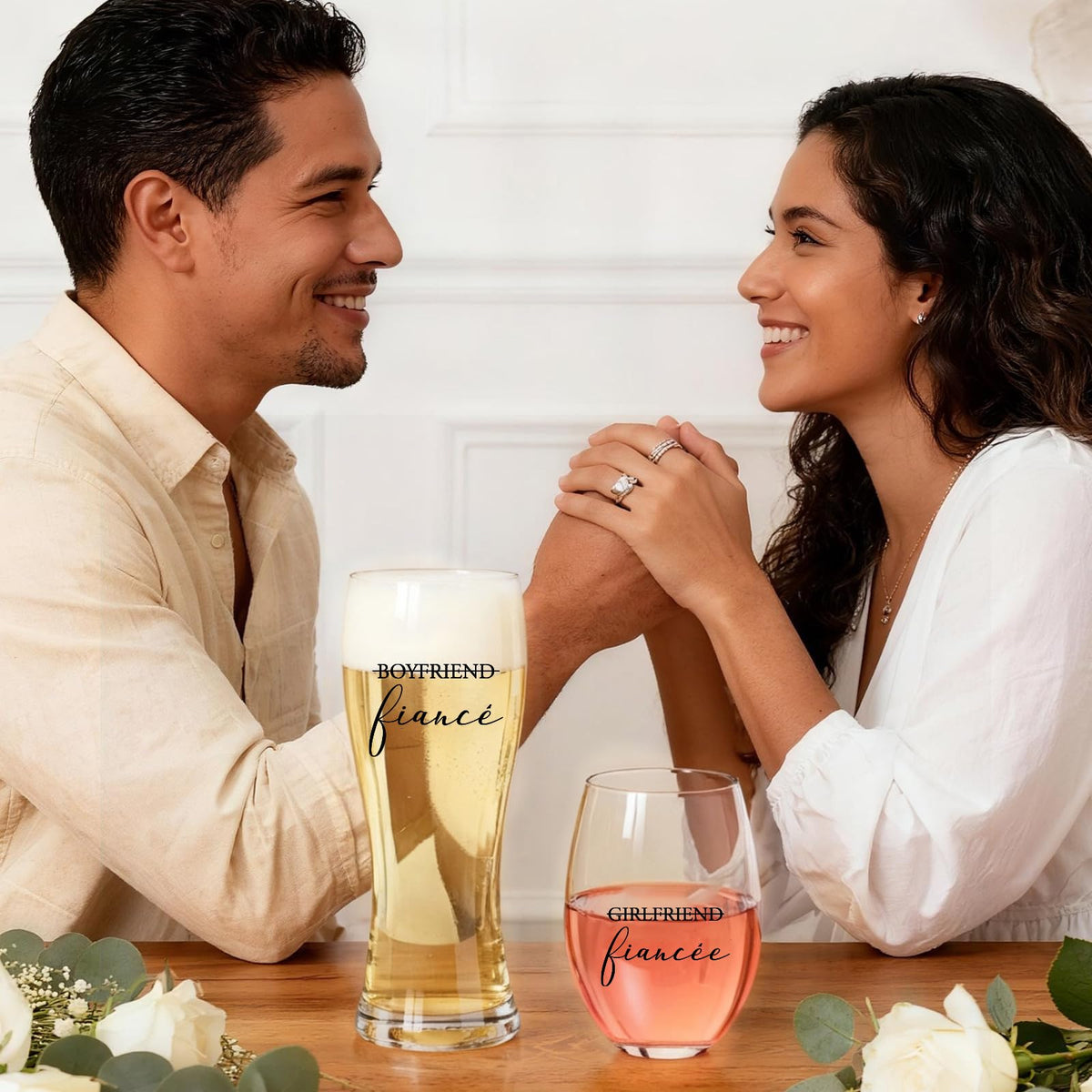 AW BRIDAL versatile glass set for wine, beer, and cocktails.
