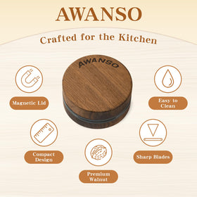 Awanso ergonomic grip ensures comfortable grinding during everyday kitchen tasks.