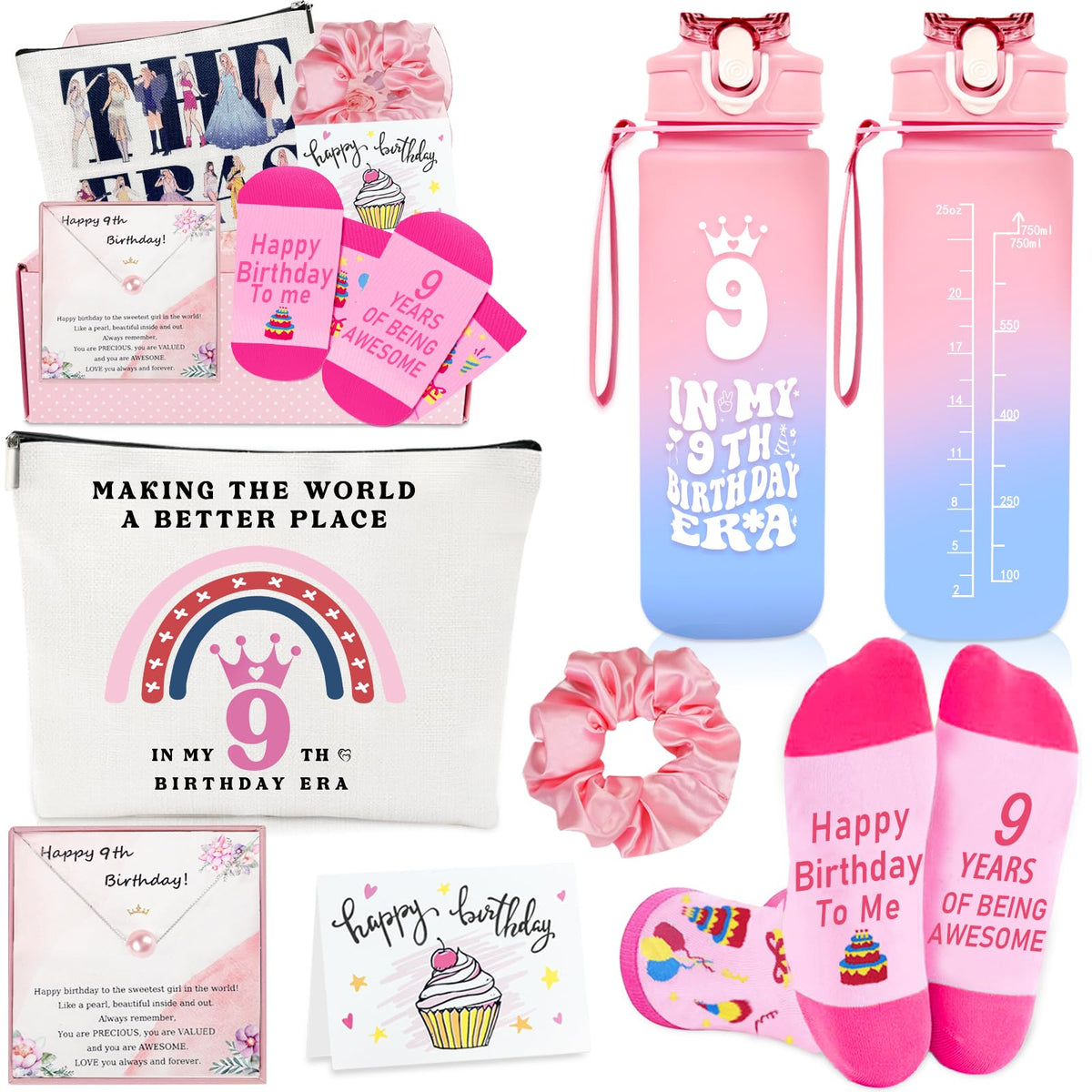 Awfrky 9th birthday tumbler for on-the-go hydration with BPA-free design.