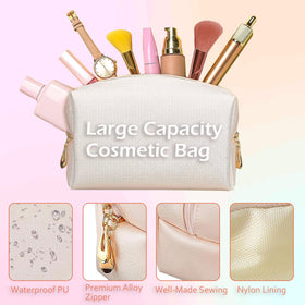 Awfrky rose gold mirror for quick touch-ups during busy days