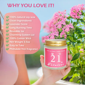 Awfrky soy wax candle fills the room with gentle floral notes