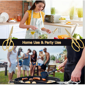 AWinjoy dishwasher-safe kitchen scissors simplify cleanup after meal prep.