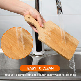 AWIZOM six-piece bamboo cutting board set for family use