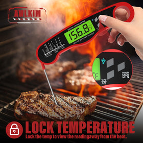 AWLKIM magnetic fridge hanger keeps thermometer within reach