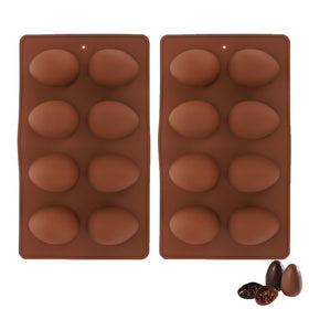 Awleynz Easter egg mold 8-cavity silicone for easy chocolate and candy making