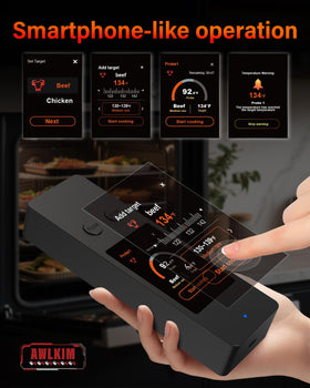AWLKIM Bluetooth 5.3 extends open-air range for grilling.