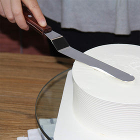 Awpeye curved cake scraper pack for edge detailing and smoothing.
