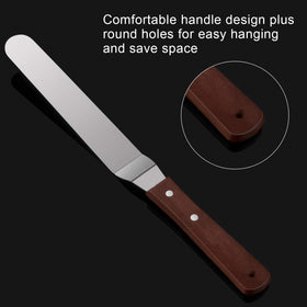 Awpeye offset spatula 10-inch blade for long, seamless frosting coverage.