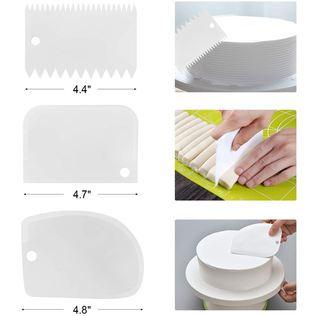 Awpeye offset spatula 8-inch blade for large cakes and even buttercream.