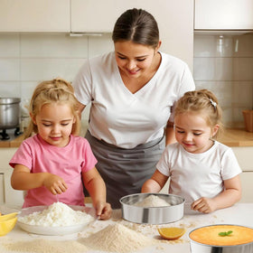 Ideal for birthdays and weddings with convenient bakeware for gatherings.