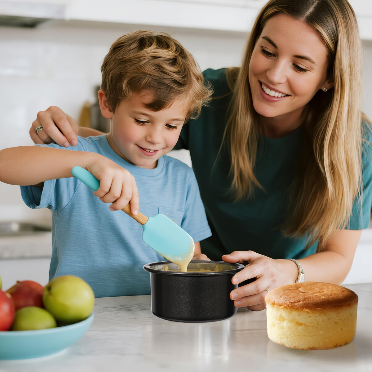 AWTBDP kitchen-ready bake pans shown for easy setup and cleanup.