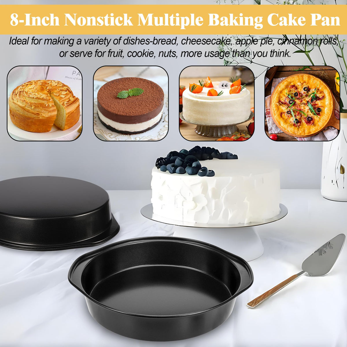 AWTBDP non-stick coating ensures easy release of baked goods
