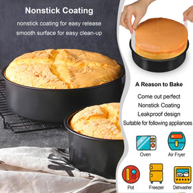 AWTBDP pre-cut parchment paper with handles for easy cake release