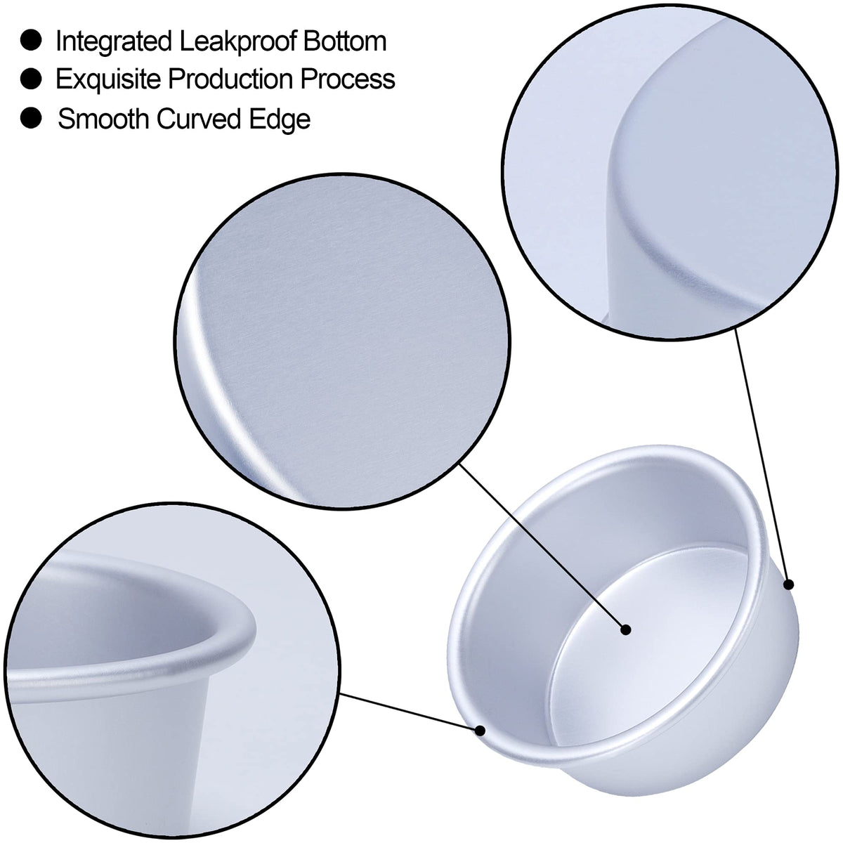 AWTBDP anodized aluminum construction ensures durable, warp-resistant pans with even heat.