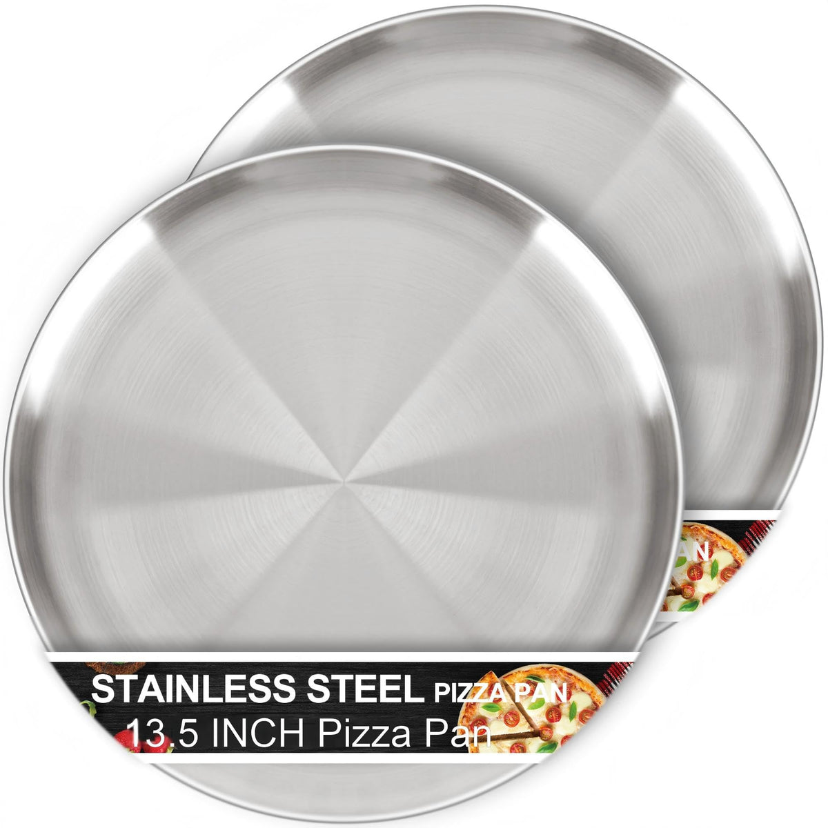 AWTBDP 13.5-inch pizza pan set 2 for even baking