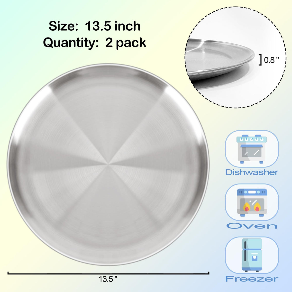 AWTBDP stainless steel pan with even heat distribution
