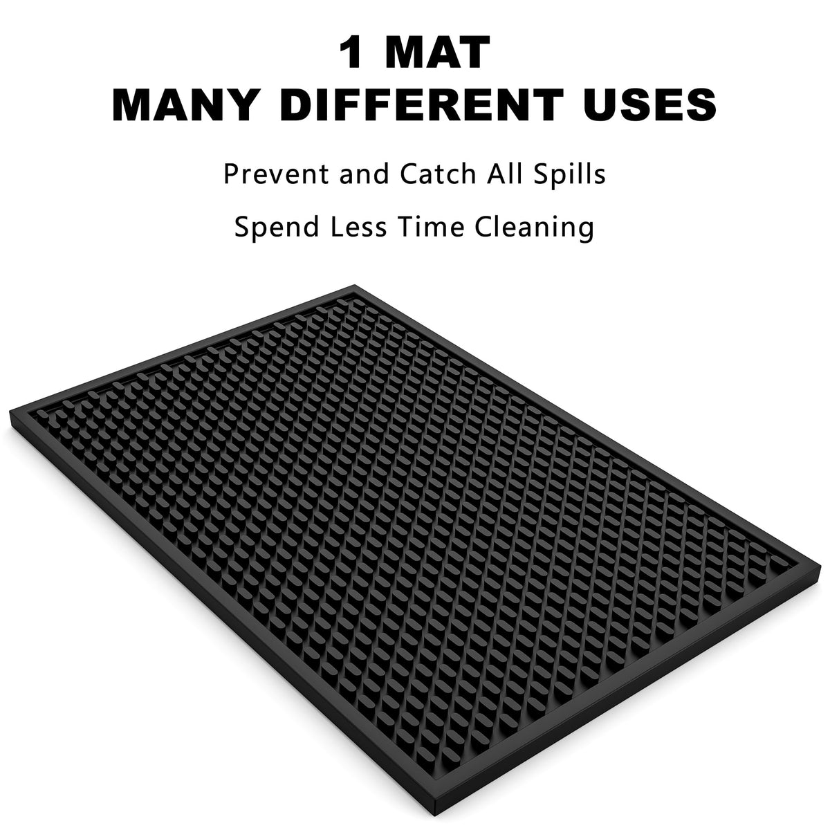 AXIESO kitchen bar mat fits compact spaces and protects surfaces.