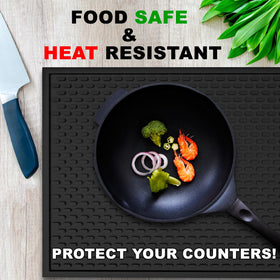 AXIESO kitchen counter protector mat adds large workspace.
