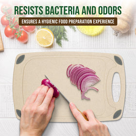 AXIOM CREATIONS gluten-free and BPA-free material supports safer kitchen prep.