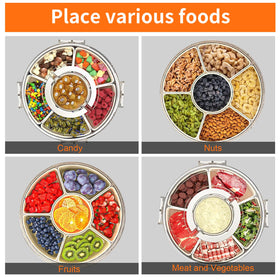 AYauGamA transparent lid keeps snacks visible and fresh.