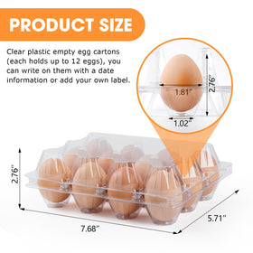 AYAYGD egg carton shows 12 eggs clearly for customer inspection.