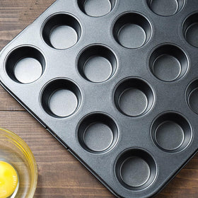 Aybloom carbon steel pan highlights durable construction for reliable baking results.