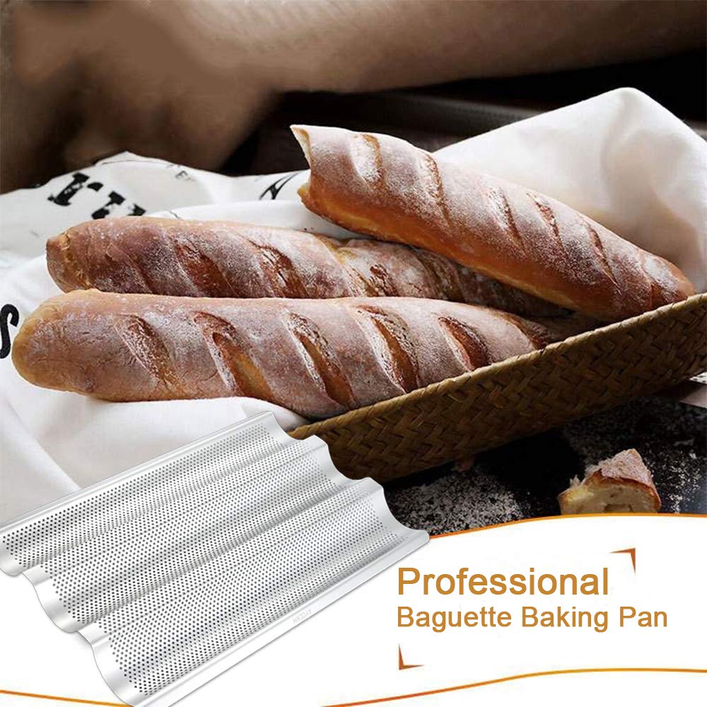 AYCCNH bread pan in oven demonstrates durable, high-heat performance.