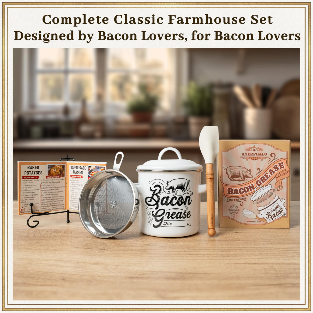 Ayerphalo dishwasher-safe grease keeper for effortless cleaning