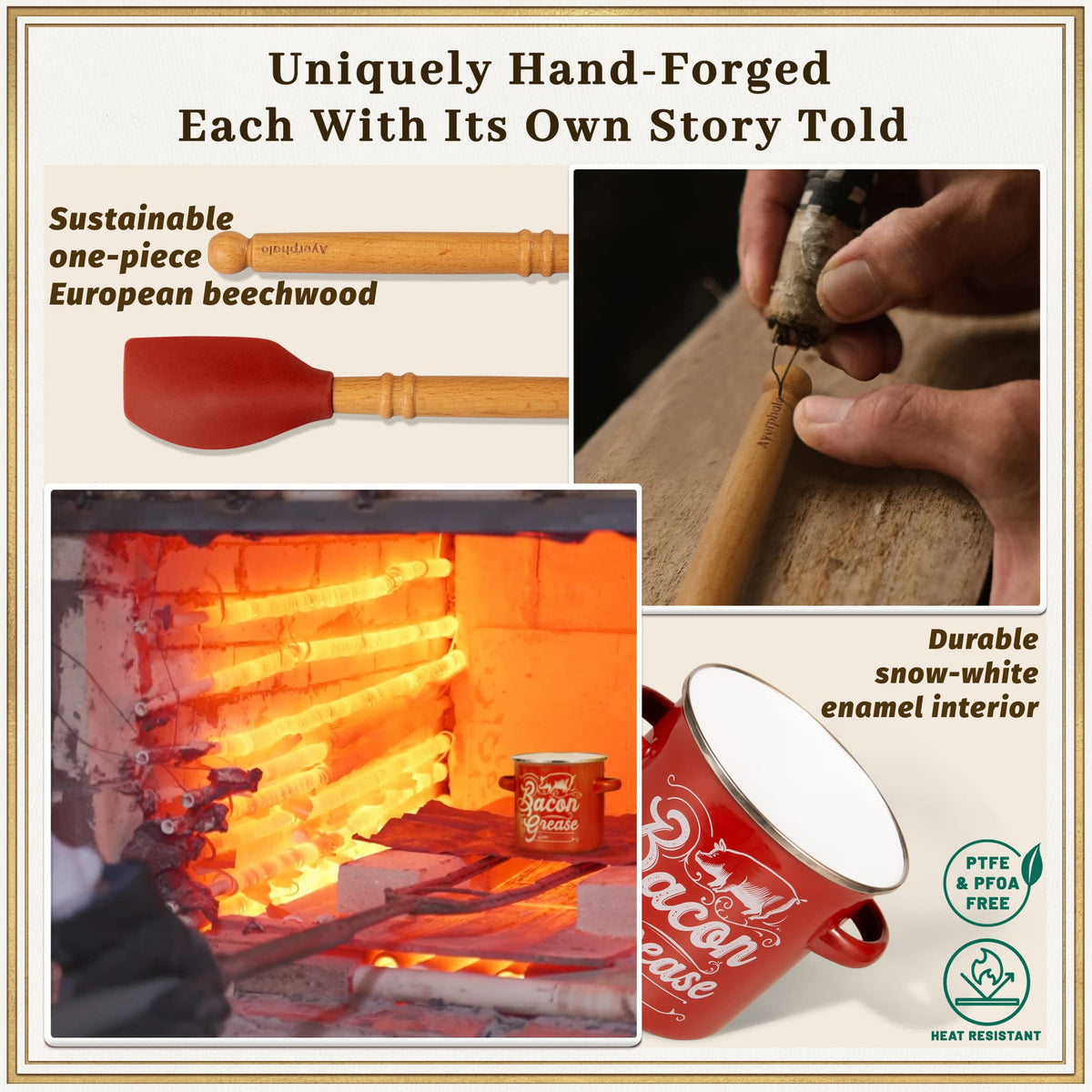 Ayerphalo farmhouse red design adds warm charm to any kitchen.