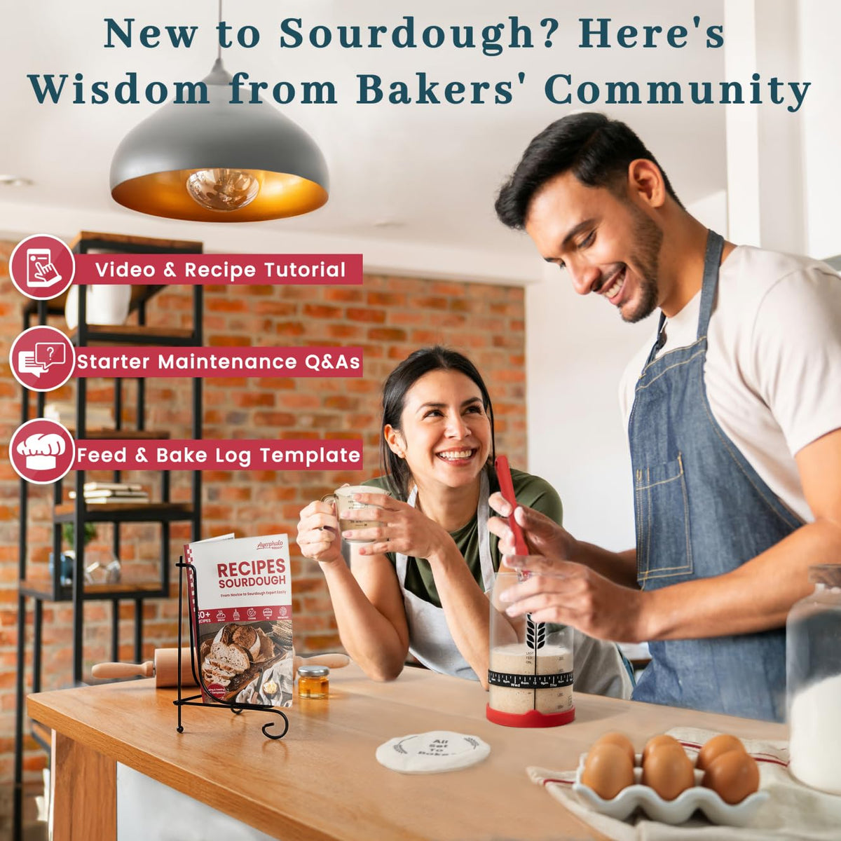 Ayerphalo Sourdough Kit measuring cups for precise ingredient measurements