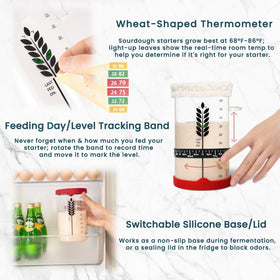 Ayerphalo Sourdough Kit storable spatula for precise mixing and scraping