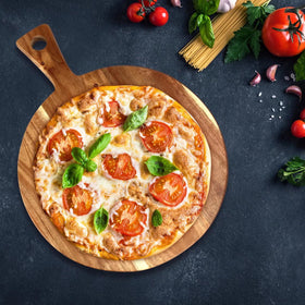 Ayiaren 16-inch acacia cutting board ideal for pizza prep