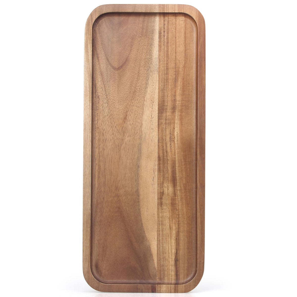 Ayiaren acacia charcuterie board, rectangle top view, elevates entertaining with elegant presentation.
