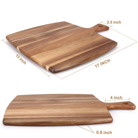 Close-up of Ayiaren acacia grain showing durable hardwood and warmth
