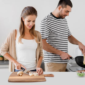 Durable acacia wood that's comfortable to use daily