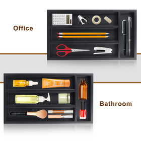 Ayiaren multi-purpose drawer tray adds elegant storage with clean, no-sharp-edges design.