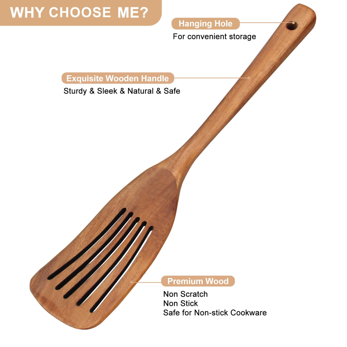 Ayiaren gift-ready wooden spatula set for home chefs.