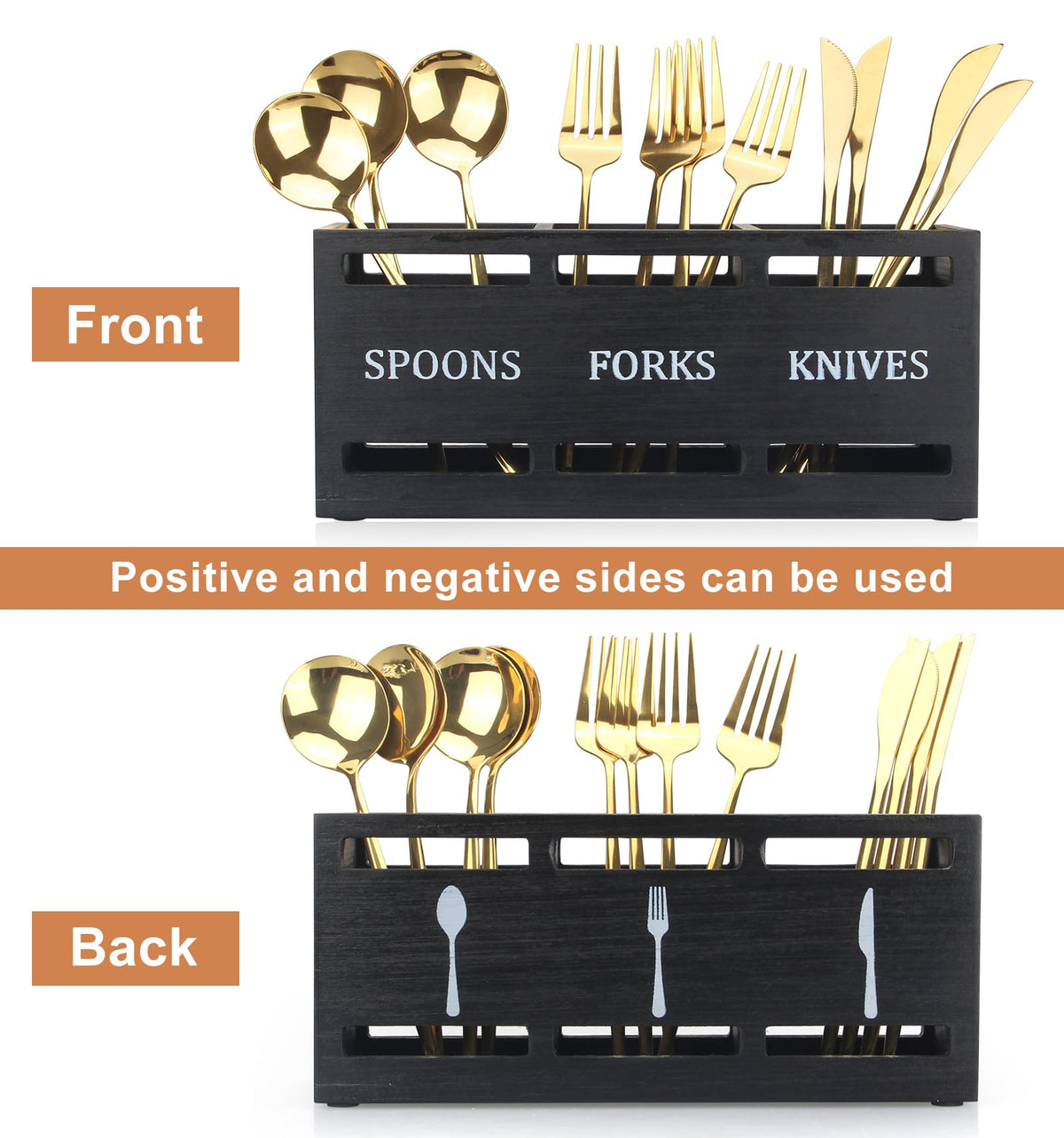 Ayiaren silverware caddy in camping setup demonstrates versatile use.