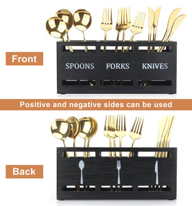 Ayiaren silverware caddy in camping setup demonstrates versatile use.