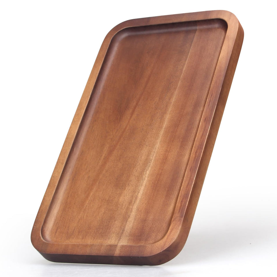Ayiaren rectangle mini charcuterie board in acacia wood showing warm grain and smooth finish for appetizers