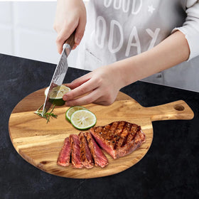 Ayiaren rustic farmhouse acacia board doubles as stylish counter decor