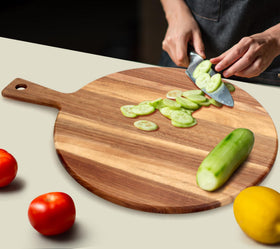 Ayiaren rustic farmhouse board adds decor-worthy appeal on countertops.