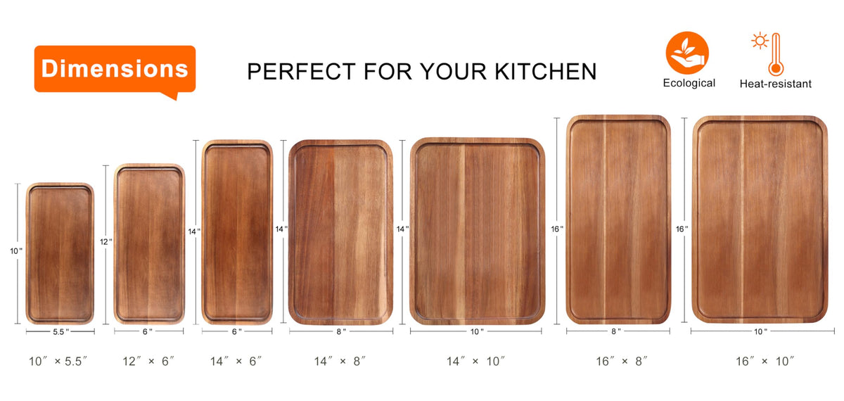 Ayiaren rustic farmhouse wood tray styled for casual entertaining
