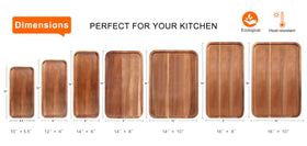 Ayiaren rustic farmhouse wood tray styled for casual entertaining
