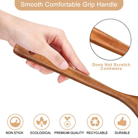 Ayiaren scratch-free spatula safe for non-stick pans.